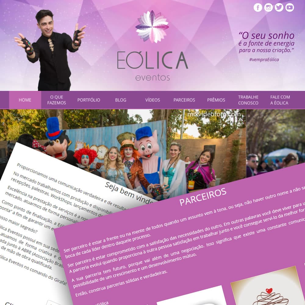 Site Eólica Eventos